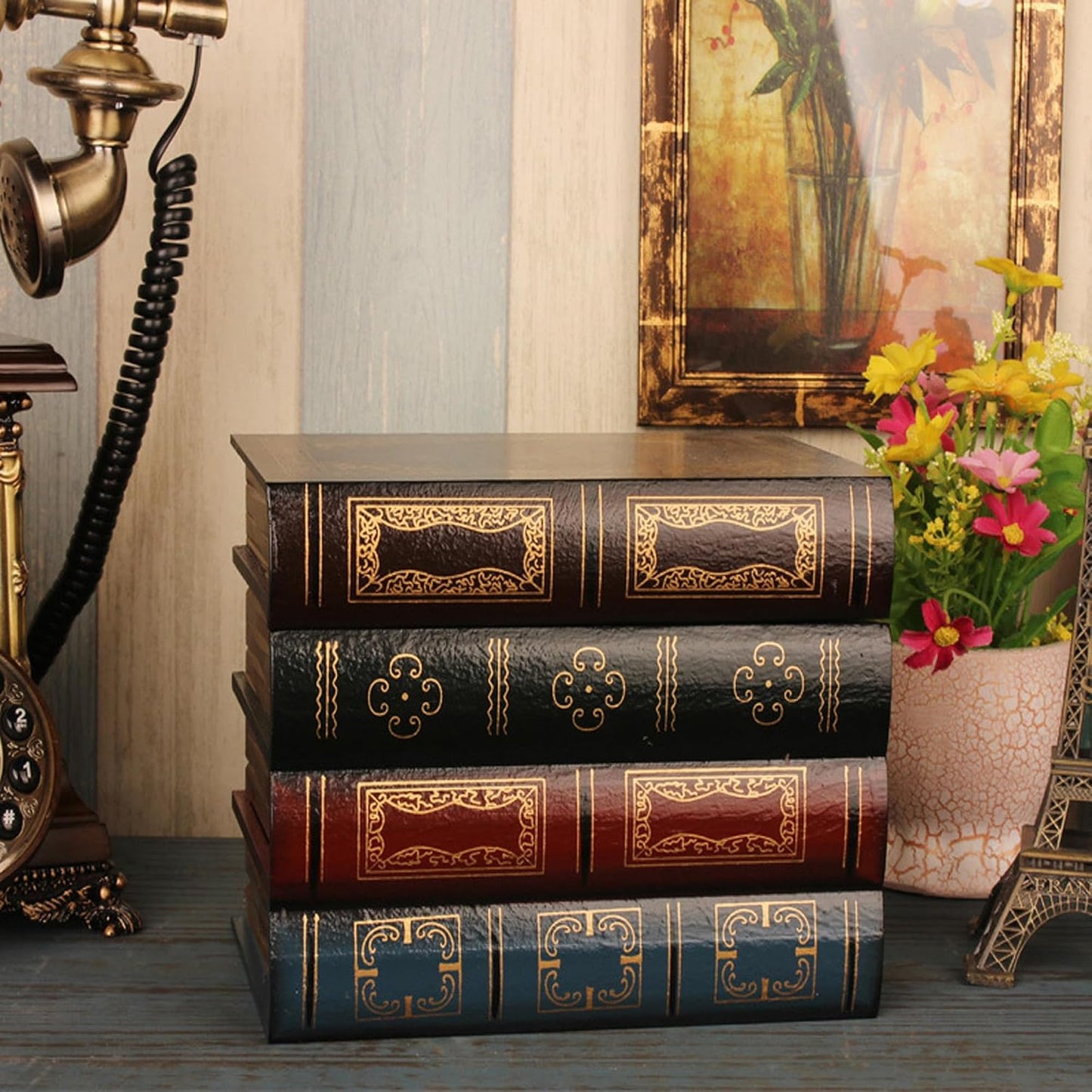 Wooden Book Shaped Boxes / B