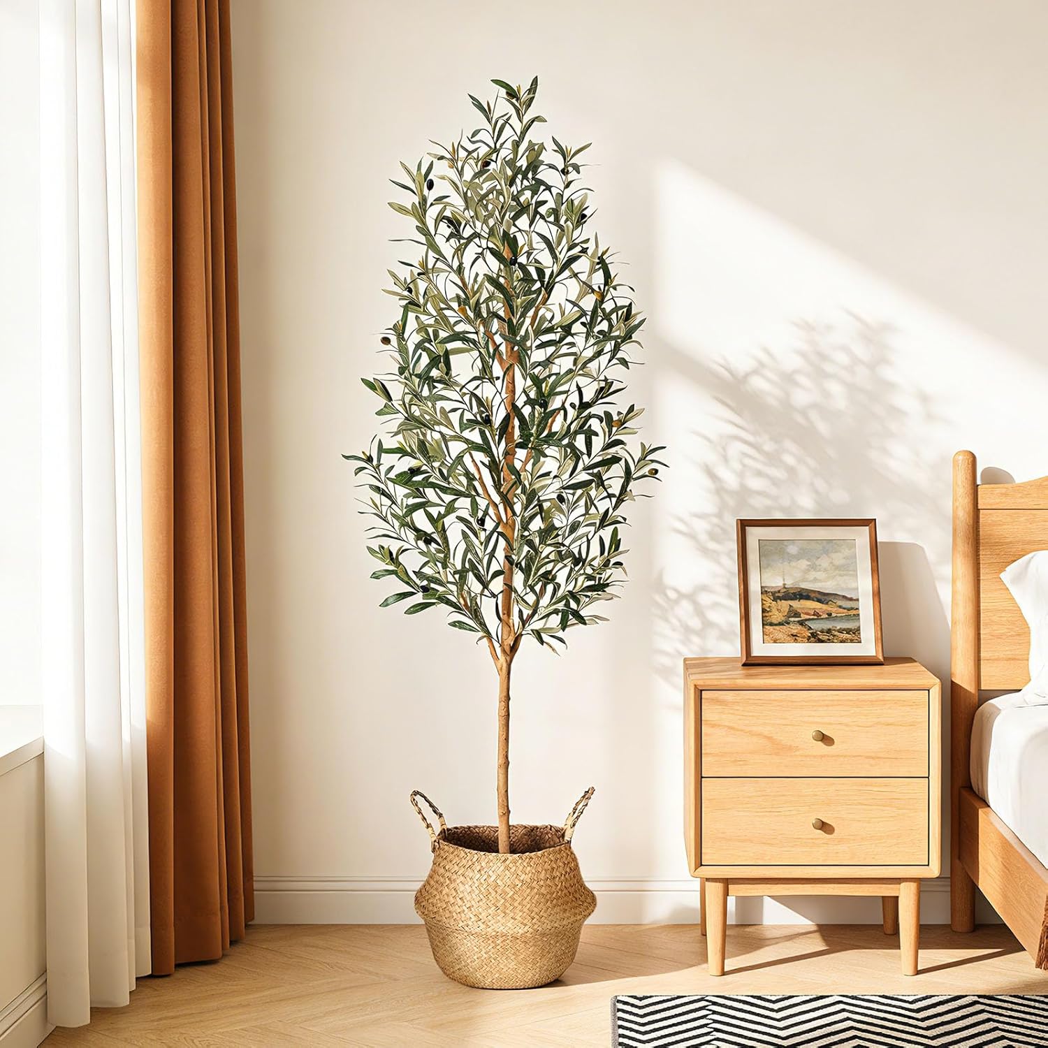Lifelike Fake Plant / 6ft / Natural / 6 Inch