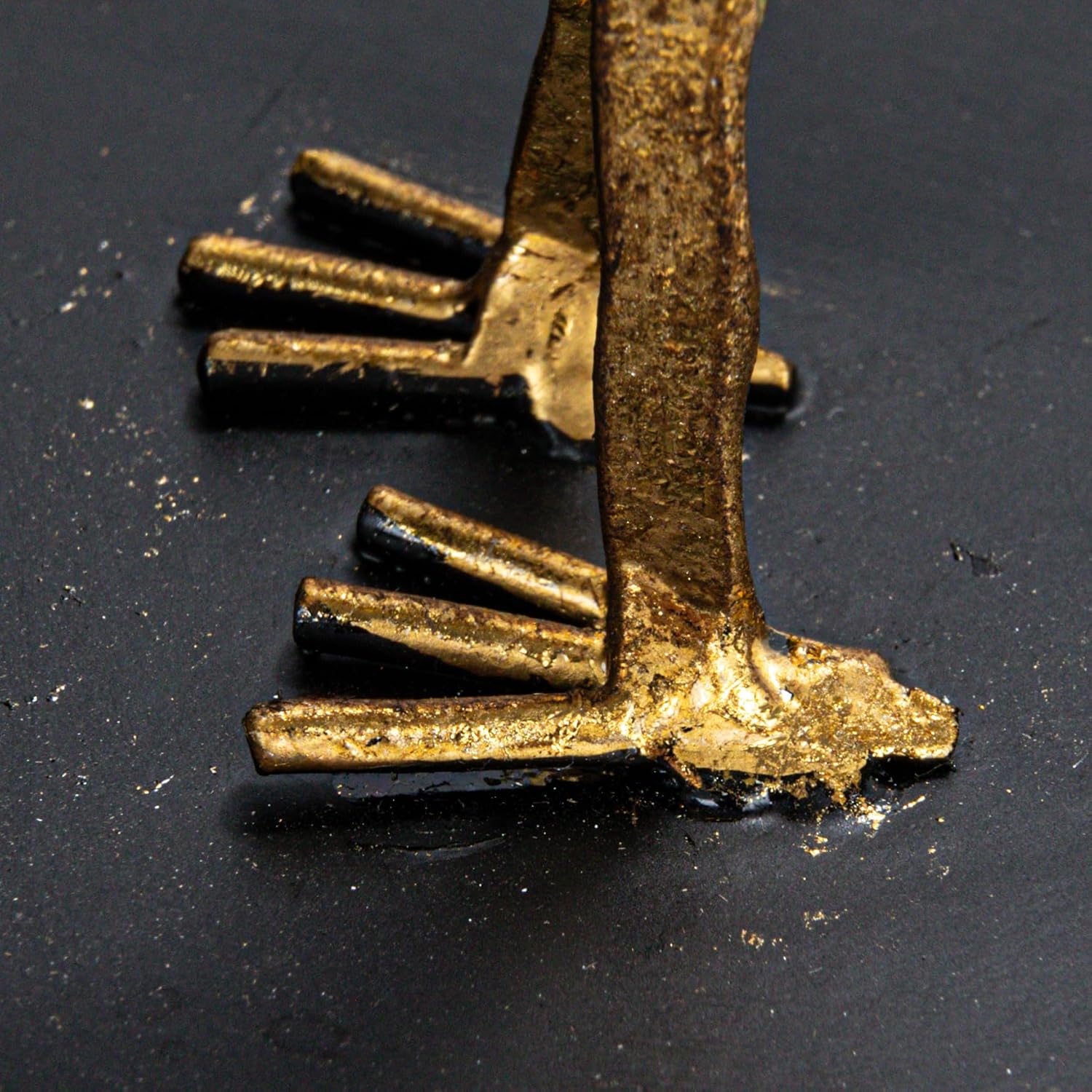 Decorative Cast Iron Bird Bookends / Gold / Set of 2
