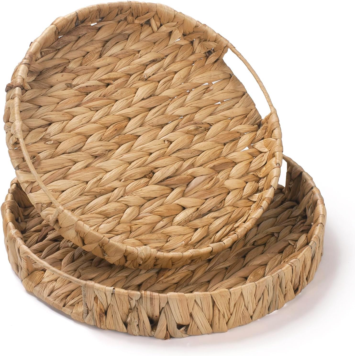 Round Woven Tray / Set of 2