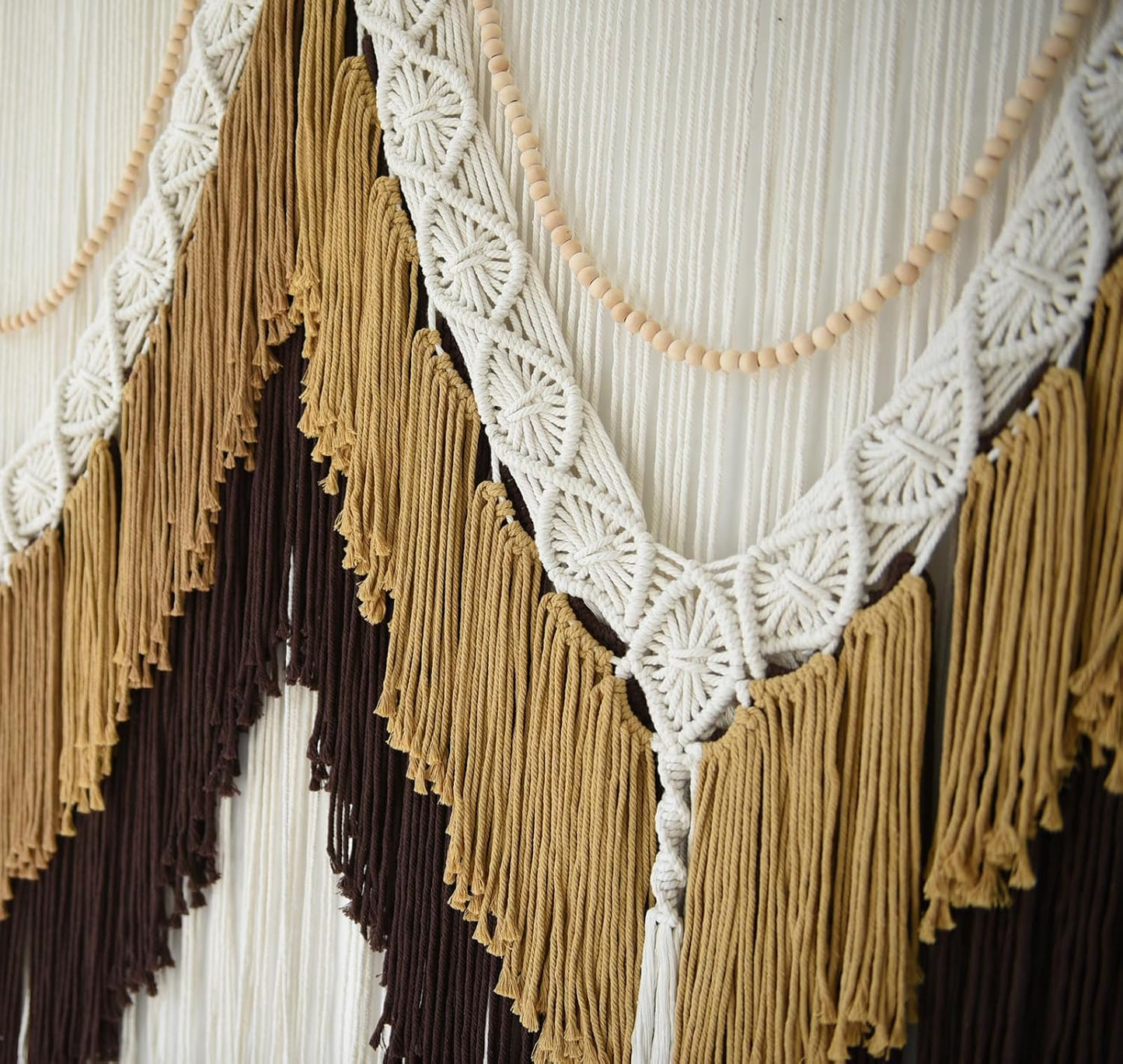 Macrame Wall Hanging Boho Wall Art / Brown