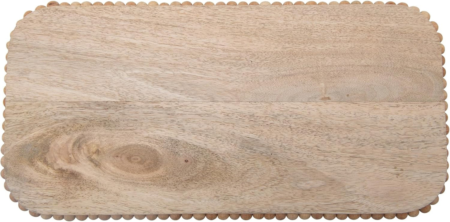Modern Footed Serving Tray/Decorative Wood Pedestal for Dessert Table / Natural