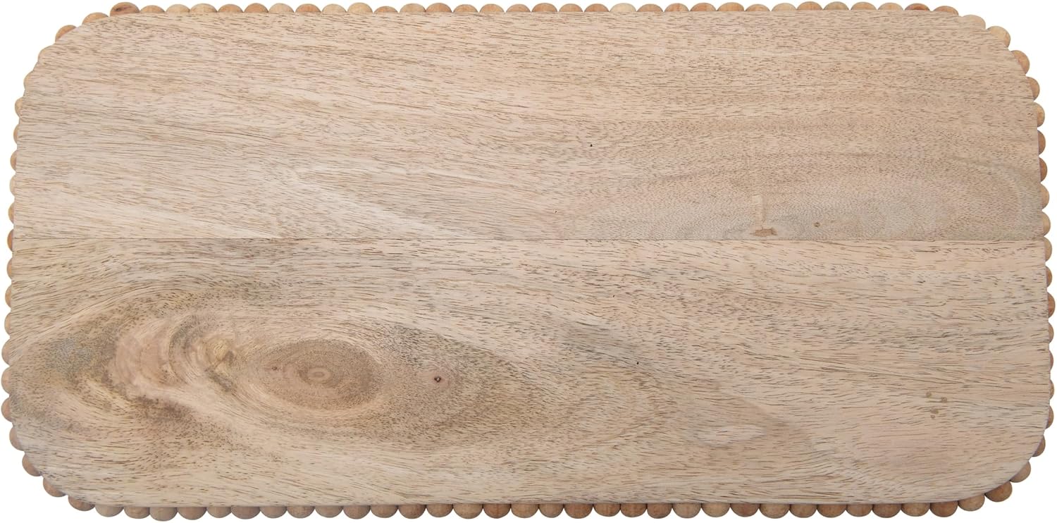 Modern Footed Serving Tray/Decorative Wood Pedestal for Dessert Table / Natural