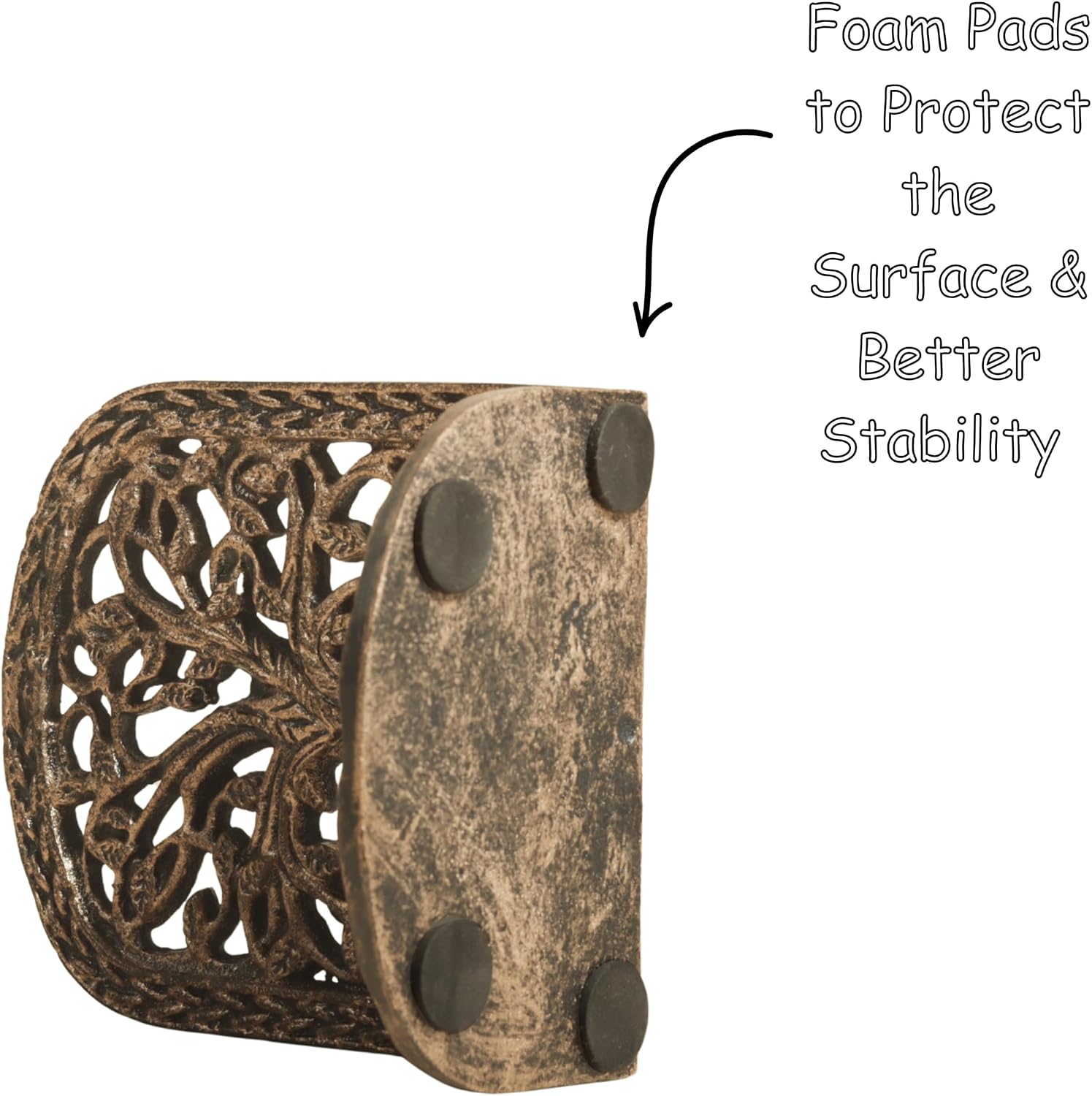 Tree of Life Bookends Set Heavy Duty Metal Book Ends