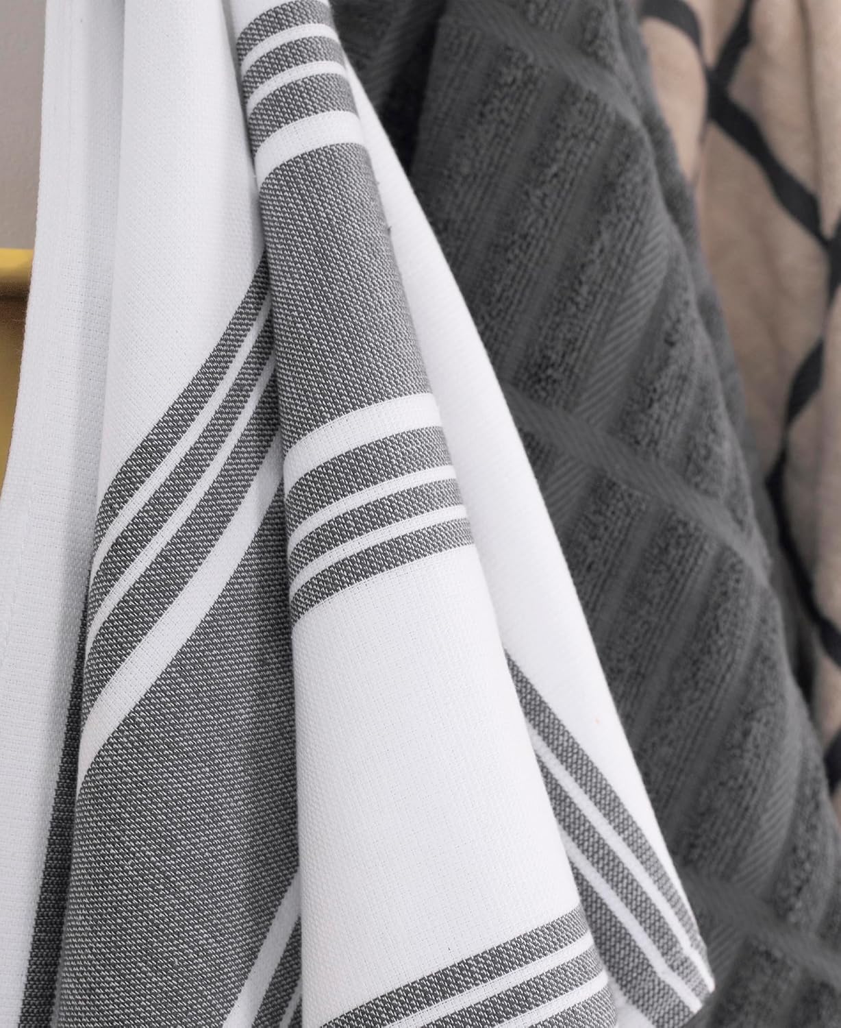 All-Clad Dual-Purpose Kitchen Towels: Highly Absorbent - 100% Cotton, 17"x30" Dish Towels for Cleaning & Drying Dishes