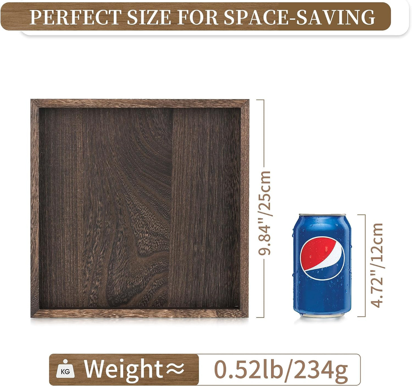 Small Wood Decorative Trays for Ottoman Coffee Tables