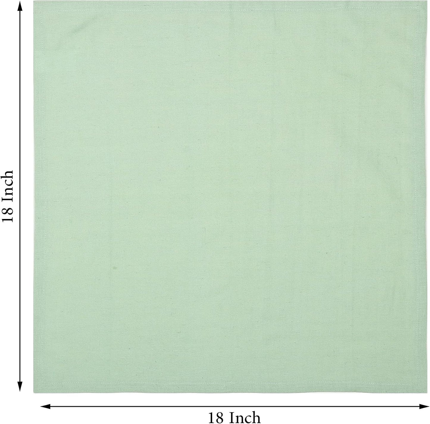 85% Cotton 15% Linen Dinner Cloth Set of 12 Napkins for Everyday Use Over Sized Easter Special Mitered Corners Napkins