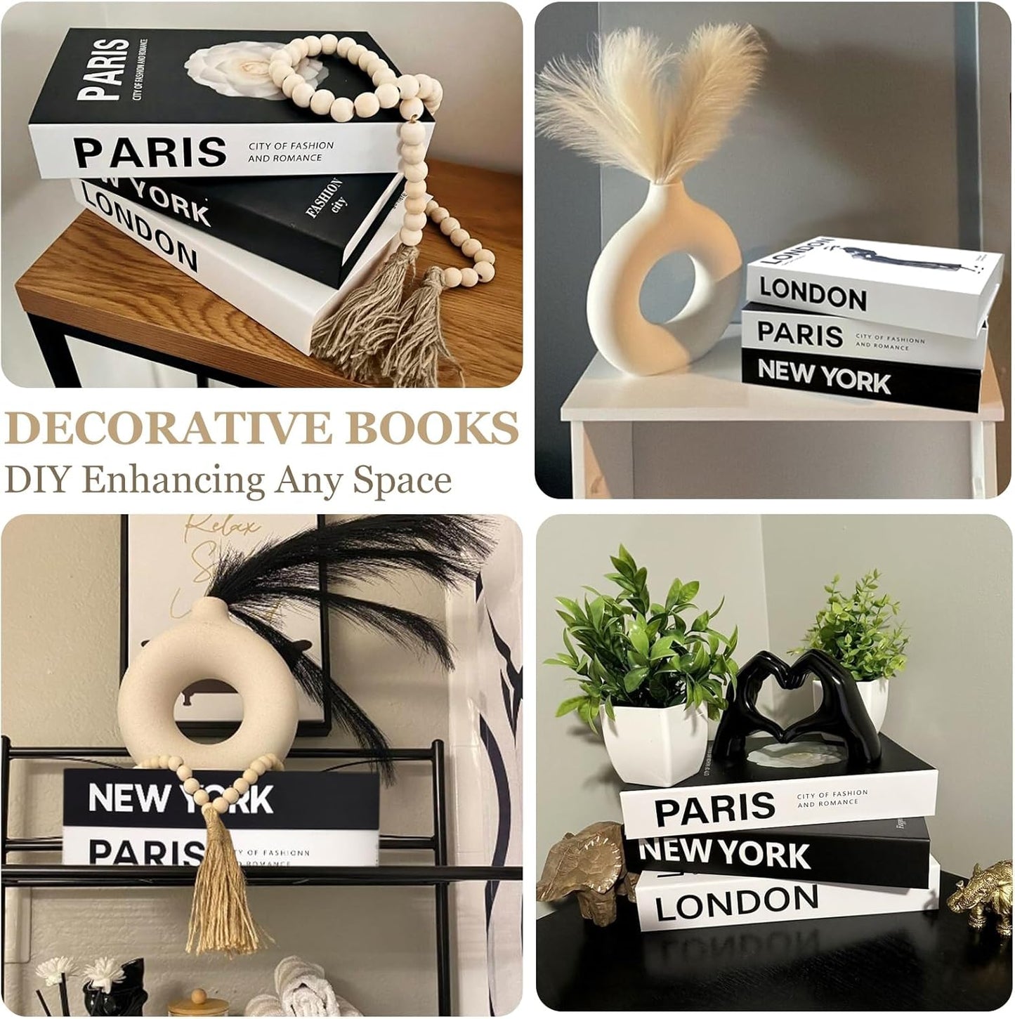 Faux Decorative Books / Set of 3