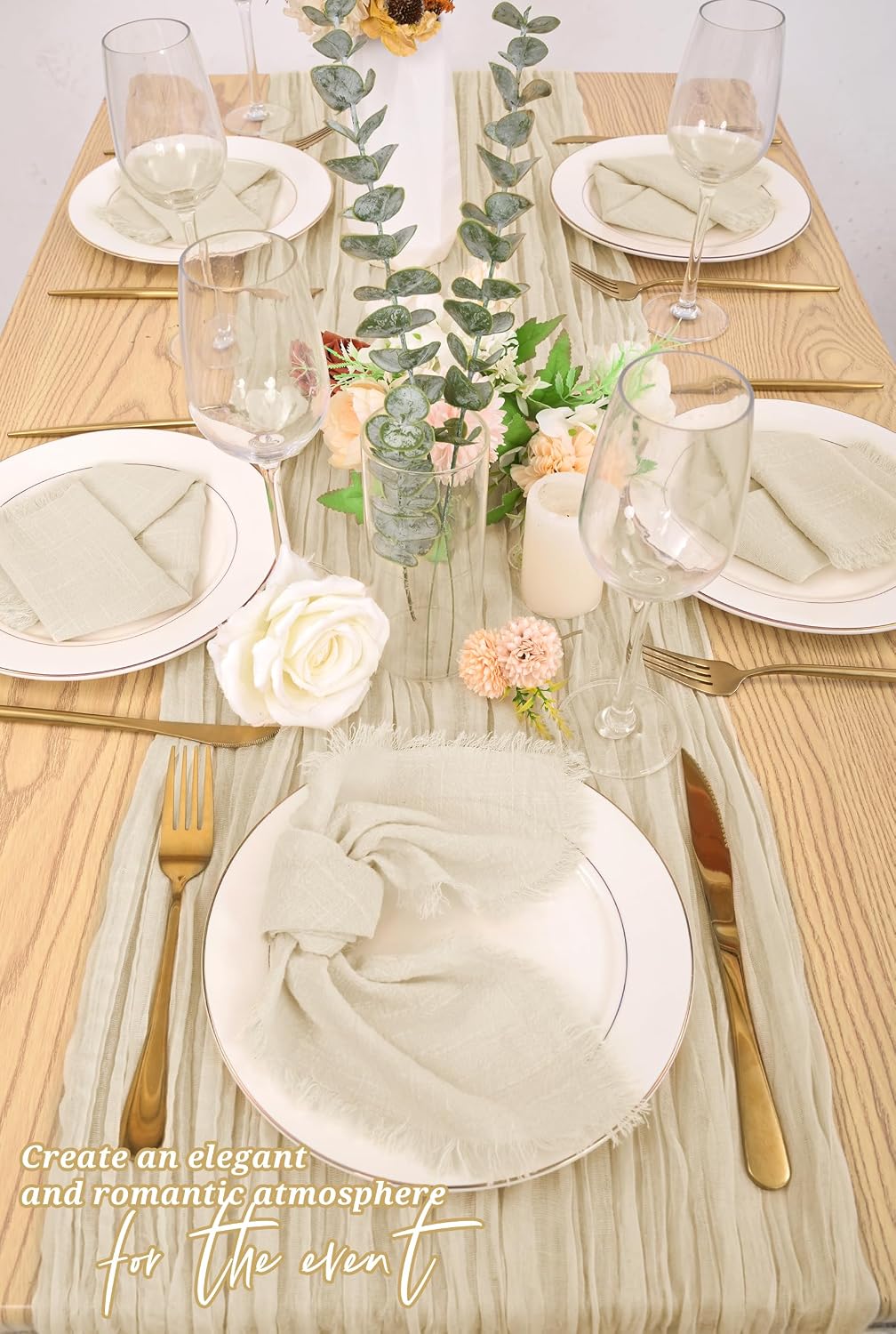 Pesonlook 30 PCS Cotton Linen Napkins with Fringe,16x16Inch, Natural Linen | Handmade Napkins Cloths, Tassel Design