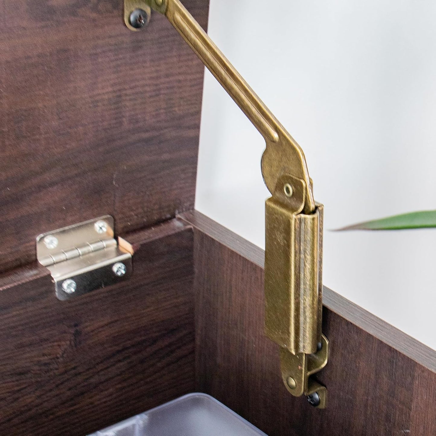 Record Player Stand, Vinyl Record Cabinet Holds Up to 200 Albums | Vinyl Storage Cabinet with Power Outlet, Turntable