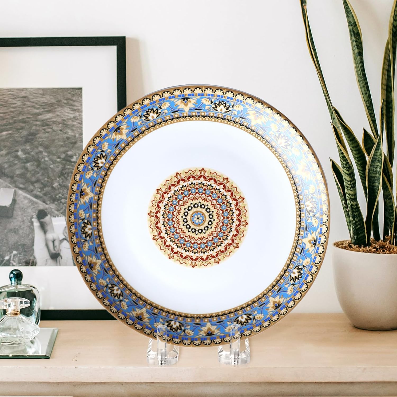 Books / Plate Stands for Display / 1-pack / Clear