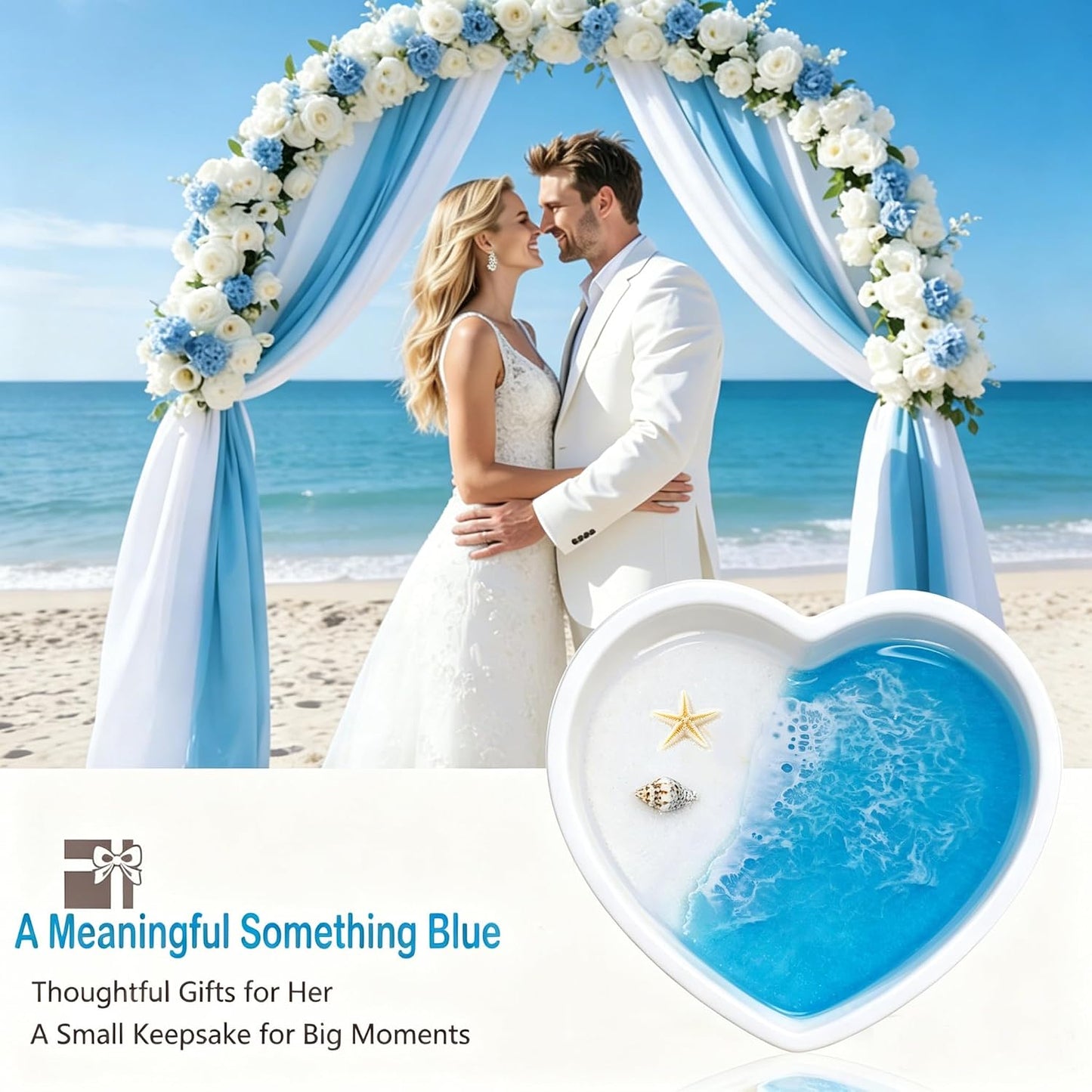 Coastal Jewelry Tray for Engagement & Wedding / Seashell