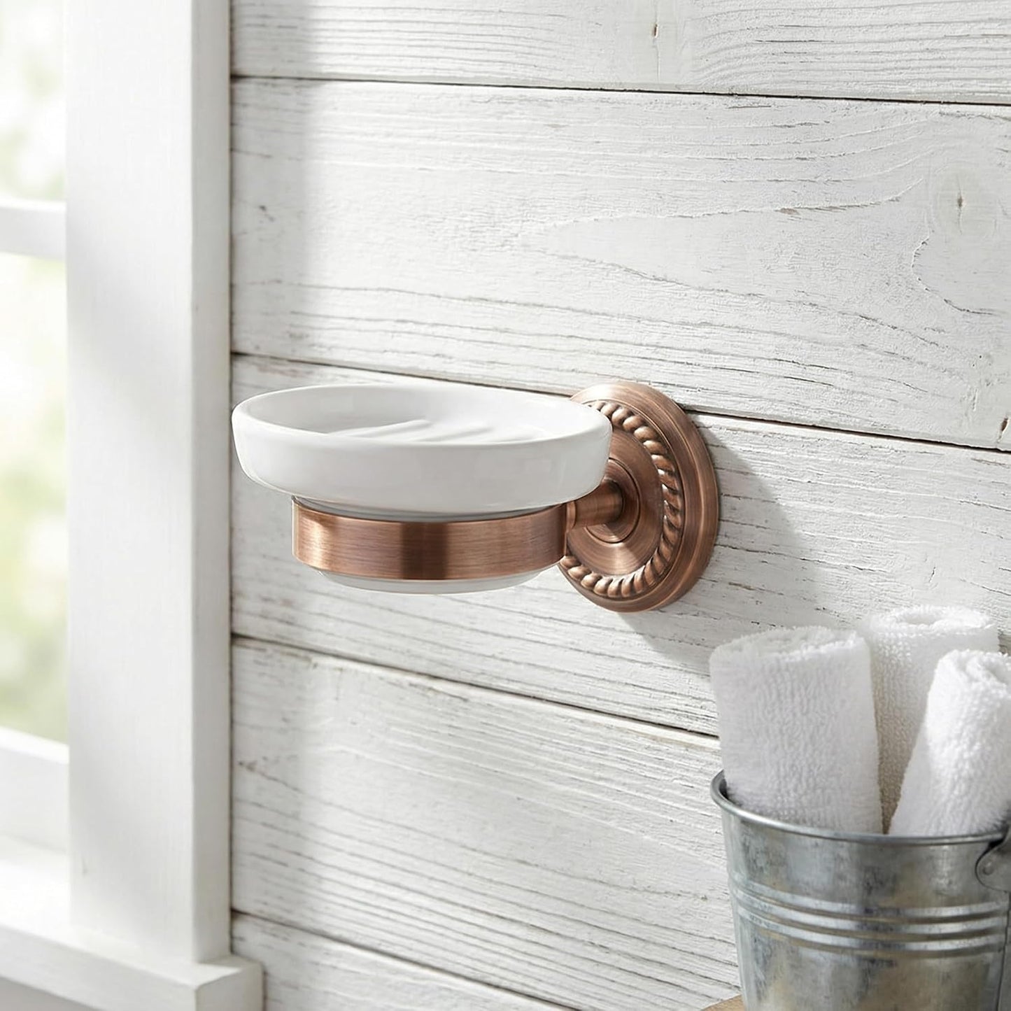 Ceramic Soap Holder Soap Tray Vintage Holder Wall-Mounted Dish Antique Dish for Shower Wall Rack