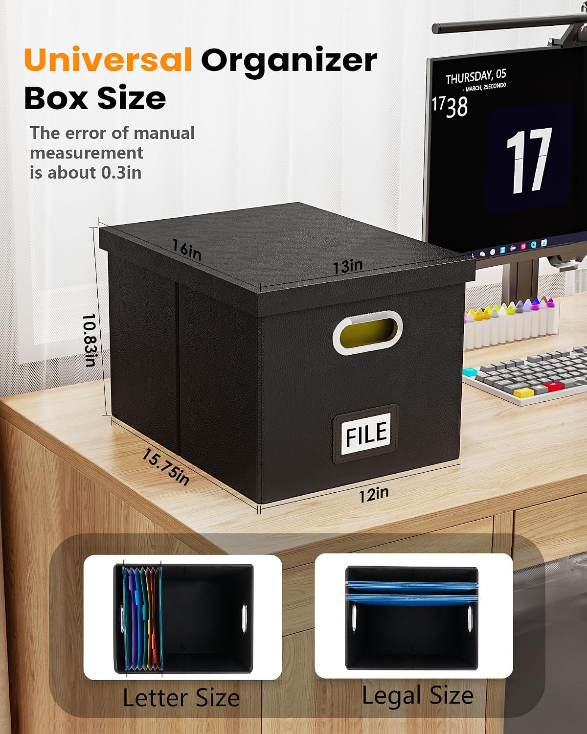 File Organizer Box / Black