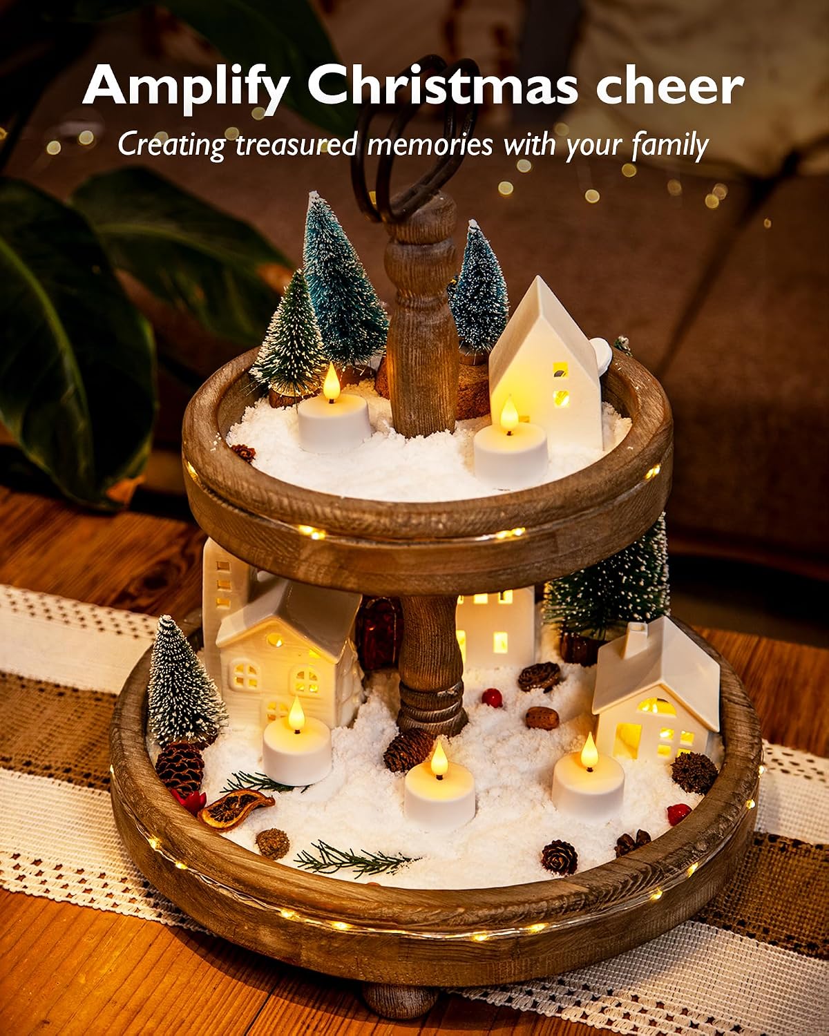 Homemory 12-Pack Rechargeable Tea Light Candles with Remote, 2/4/6/8H Timer | Flameless Flickering Battery Operated LED