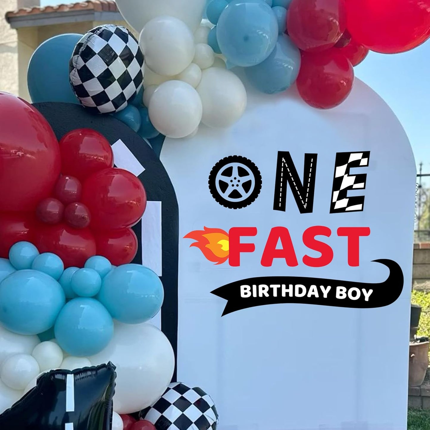 Fast One Party Decal Sign