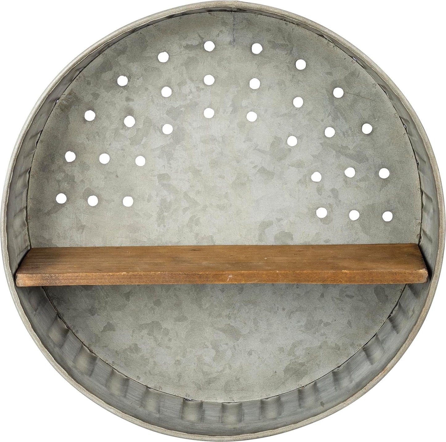 Metal and Wood / 38024 Distressed Wall Shelf