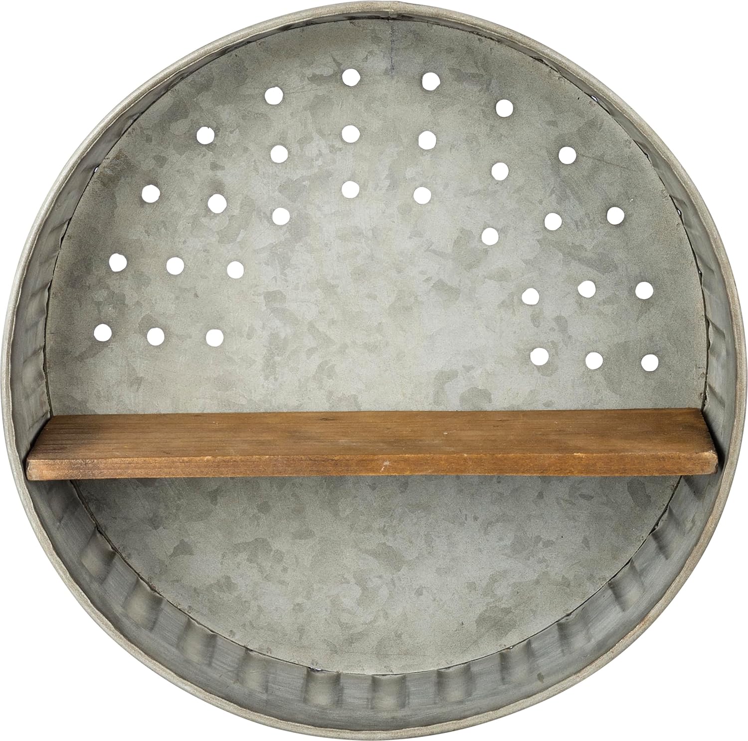 Metal and Wood / 38024 Distressed Wall Shelf