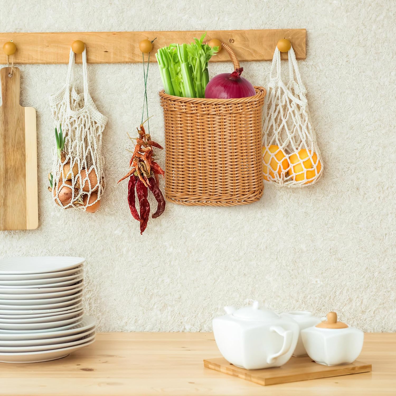 Woven Wall Hanging Basket