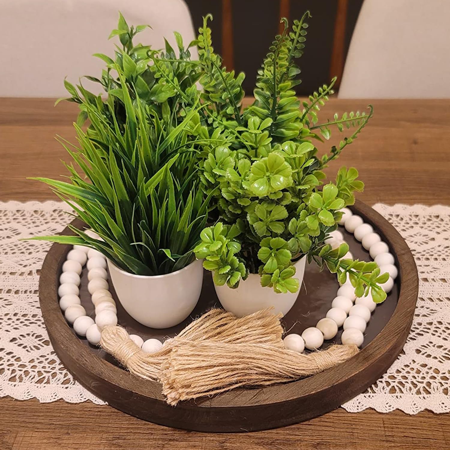 4 Sizes Wood Bead Garland