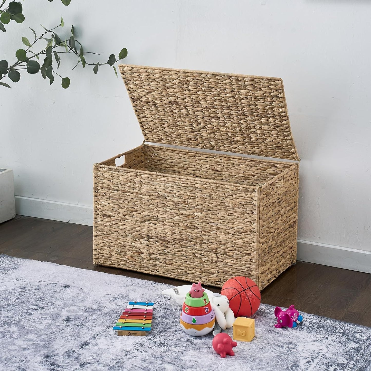 Woven Storage Bin / Natural / 15.7 x 26 x 15.7 / 105 L: Inches