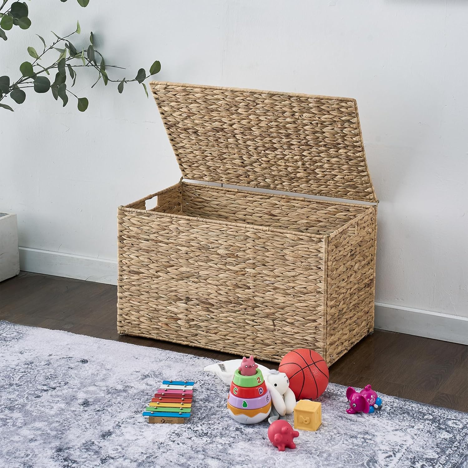 Woven Storage Bin / Natural / 15.7 x 26 x 15.7 / 105 L: Inches