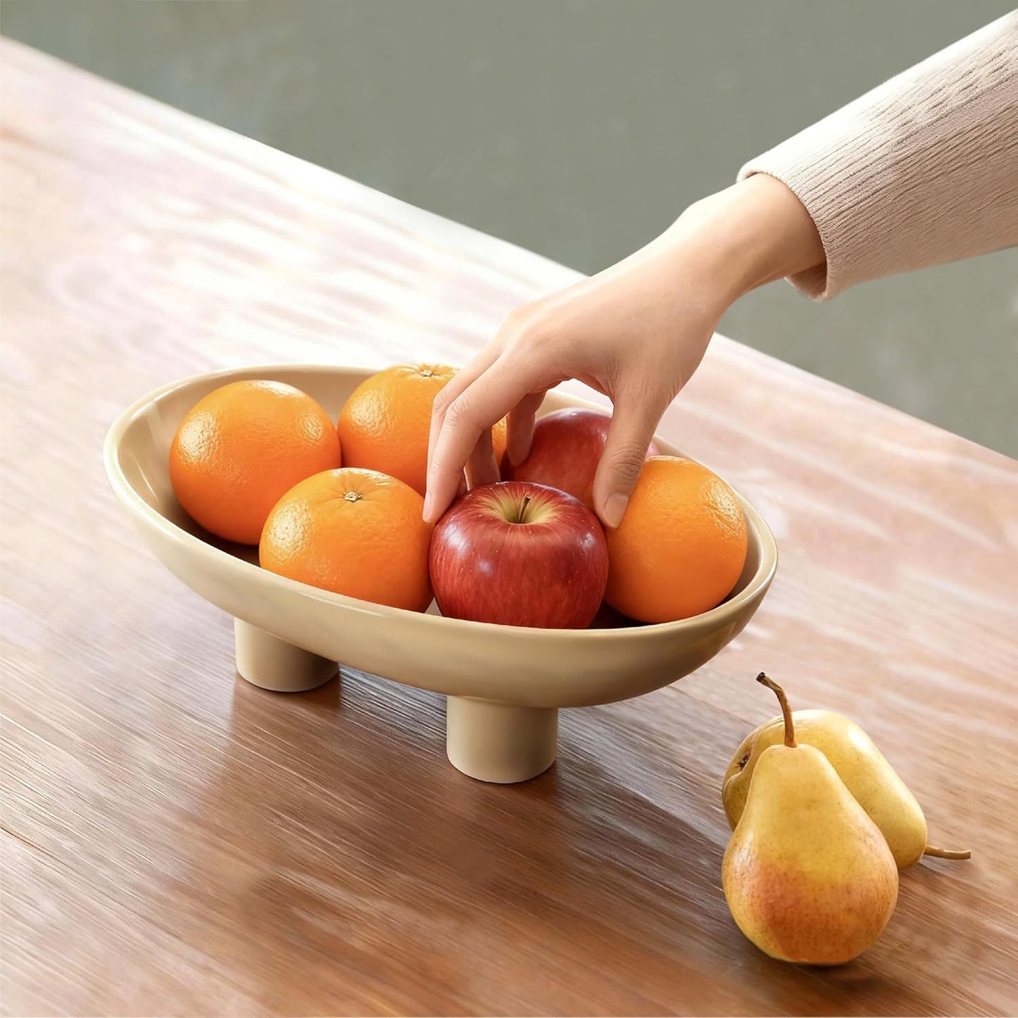 Candy or Key Holder / Beige / 10 Inch