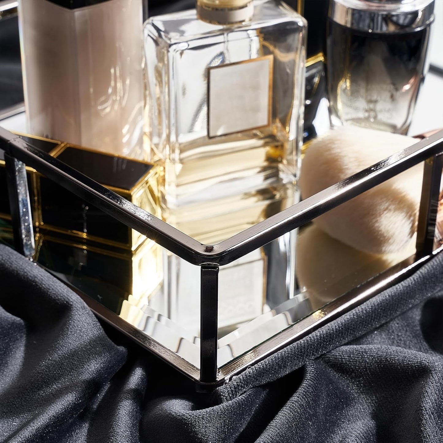 Vanity Trays / Perfume Organizer / Smoky Black