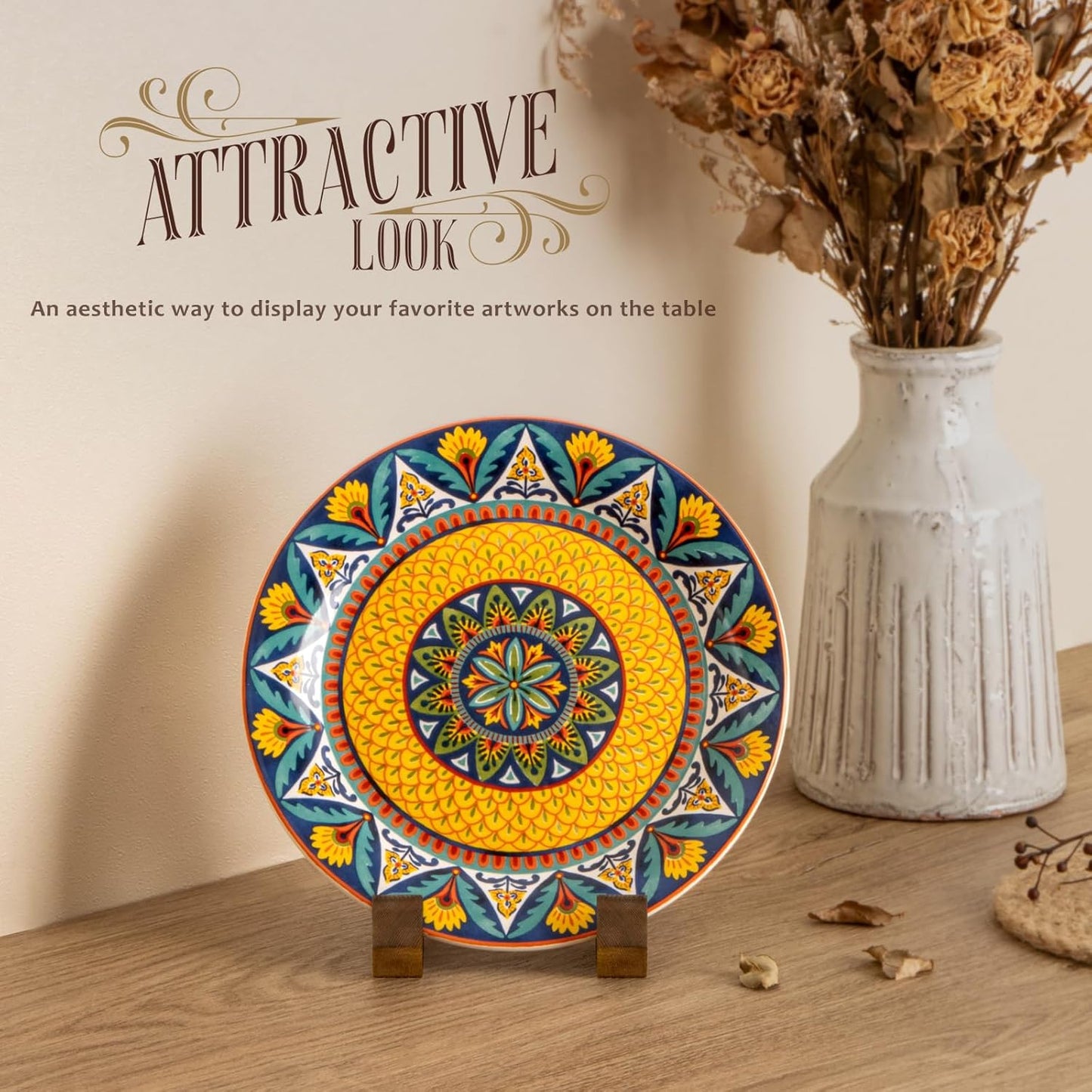 Plate Display Stand / 4 Inch / Set of 3