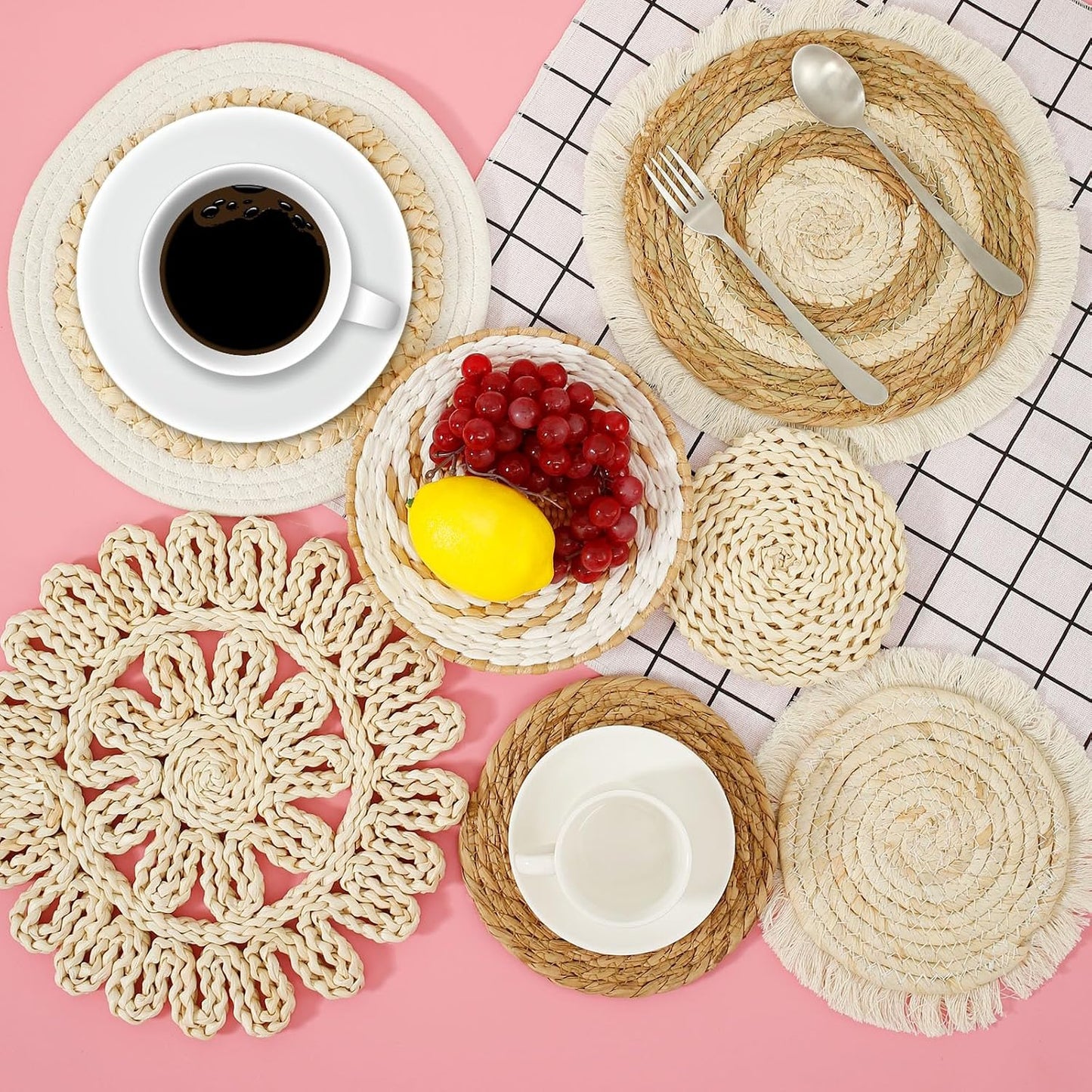 Bohemian Wall Baskets / Set of 7