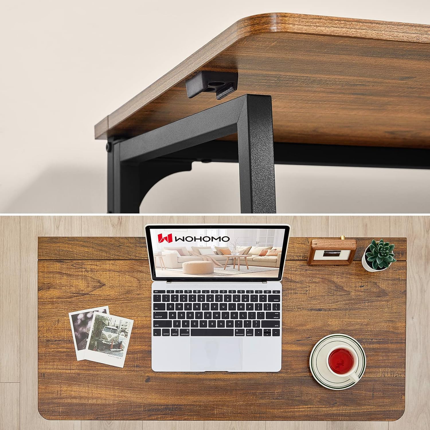 Foldable Computer Desks / 31.5 x 15.7 / Small Size / Brown
