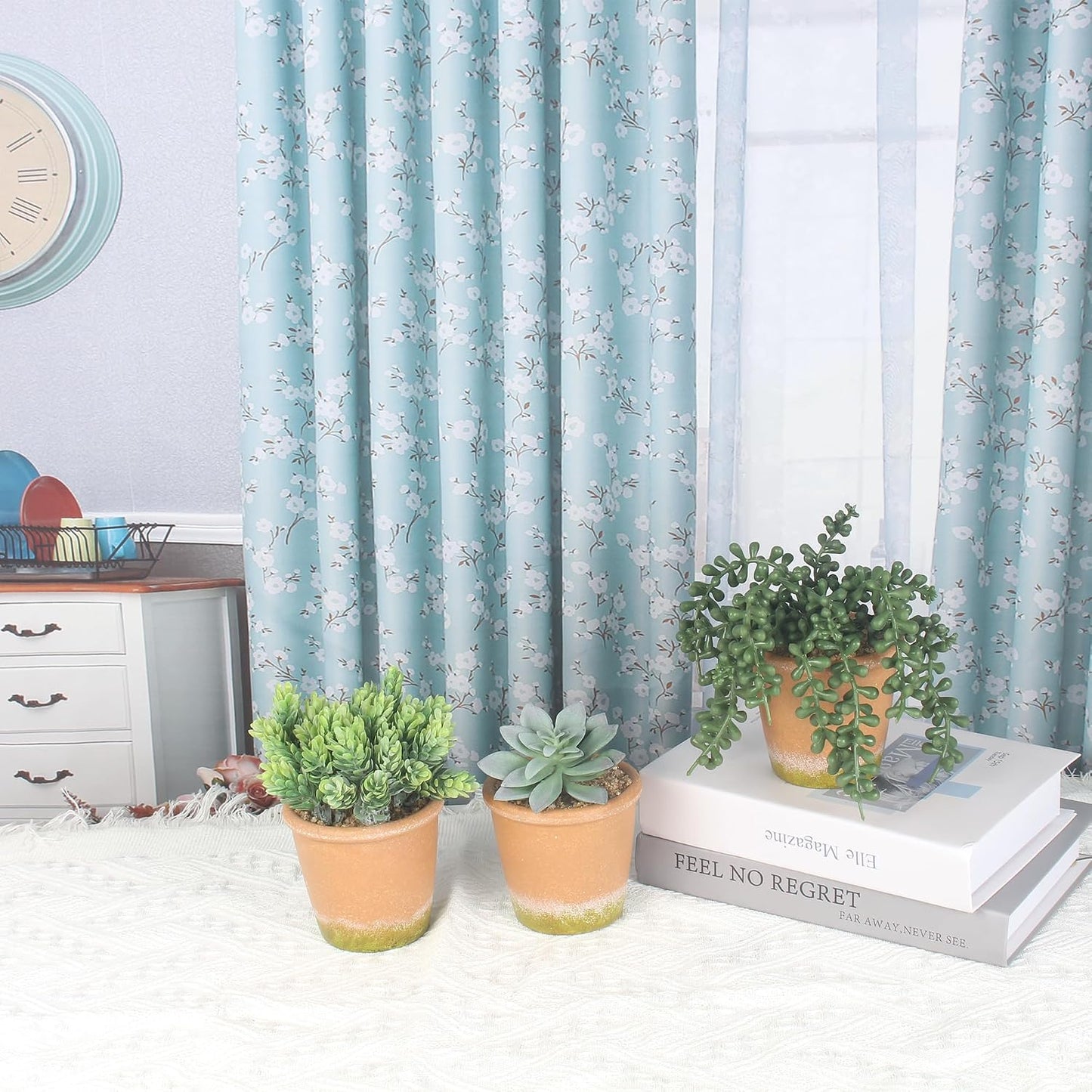 Artificial Succulent Plants Potted False Succulent Plants Potted Faux Potted Plant Family / Set of 3