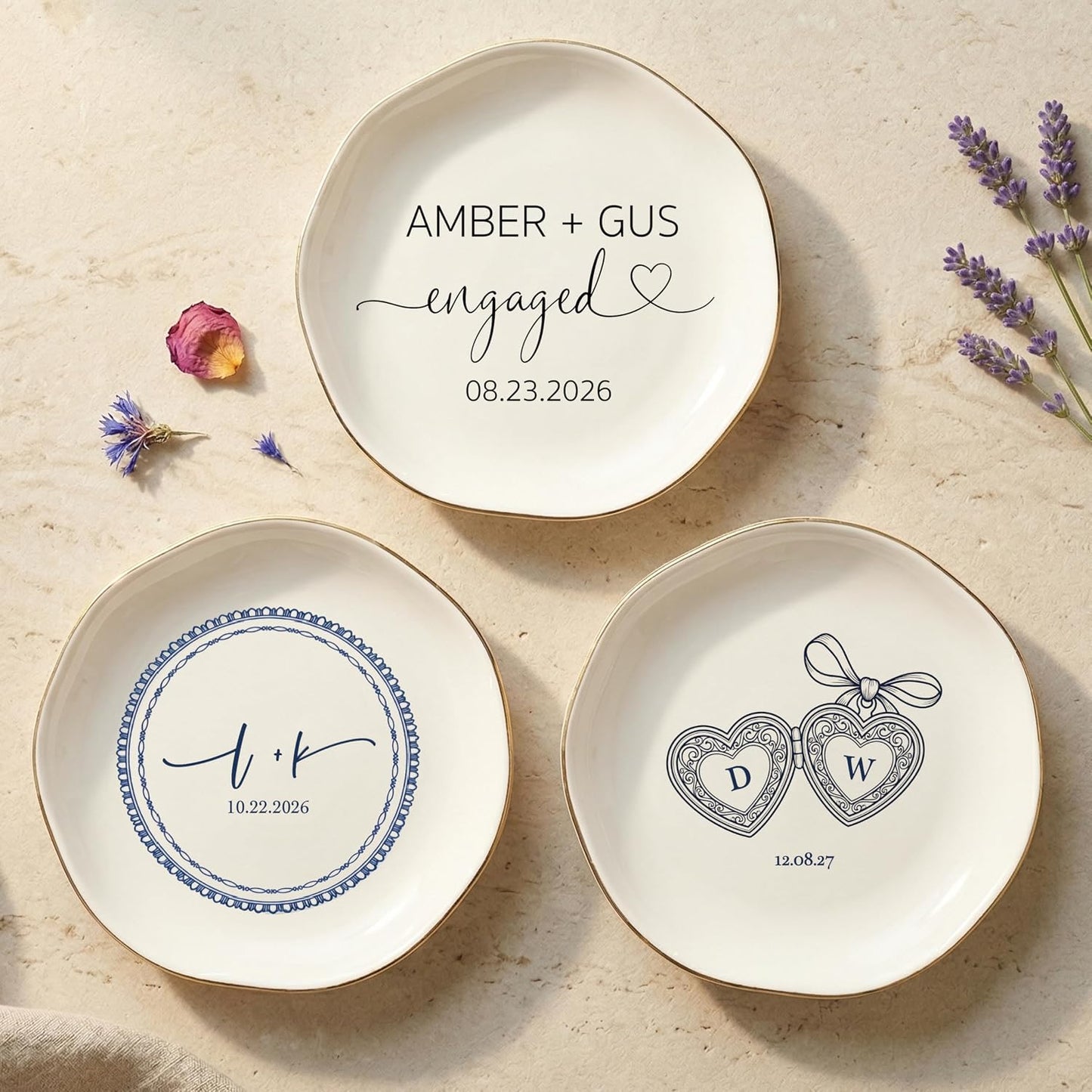 Ceramic Engagement Jewelry Holder / 12-engagement