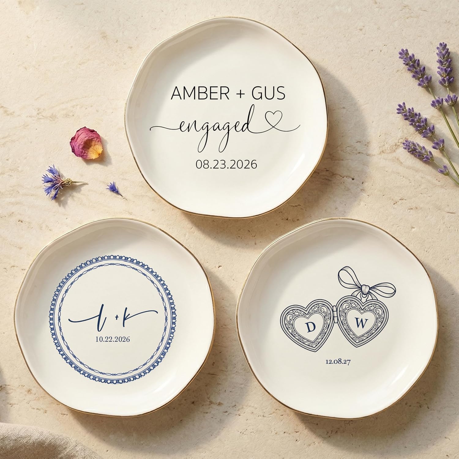 Ceramic Engagement Jewelry Holder / 12-engagement