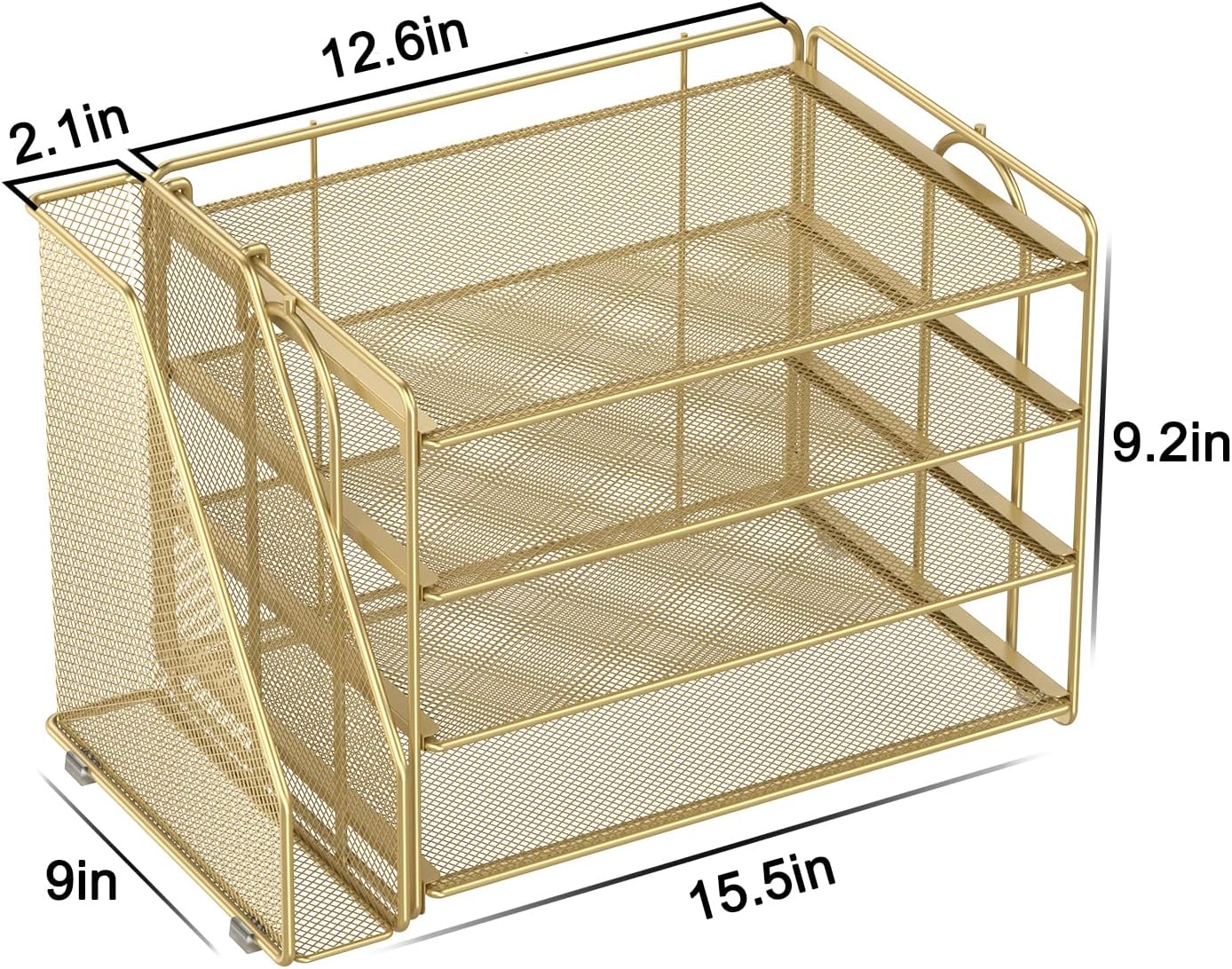 Spacrea Desk Organizers and Accessories, Paper Organizer for Desk with File organizer, Desk Accessories & Workspace