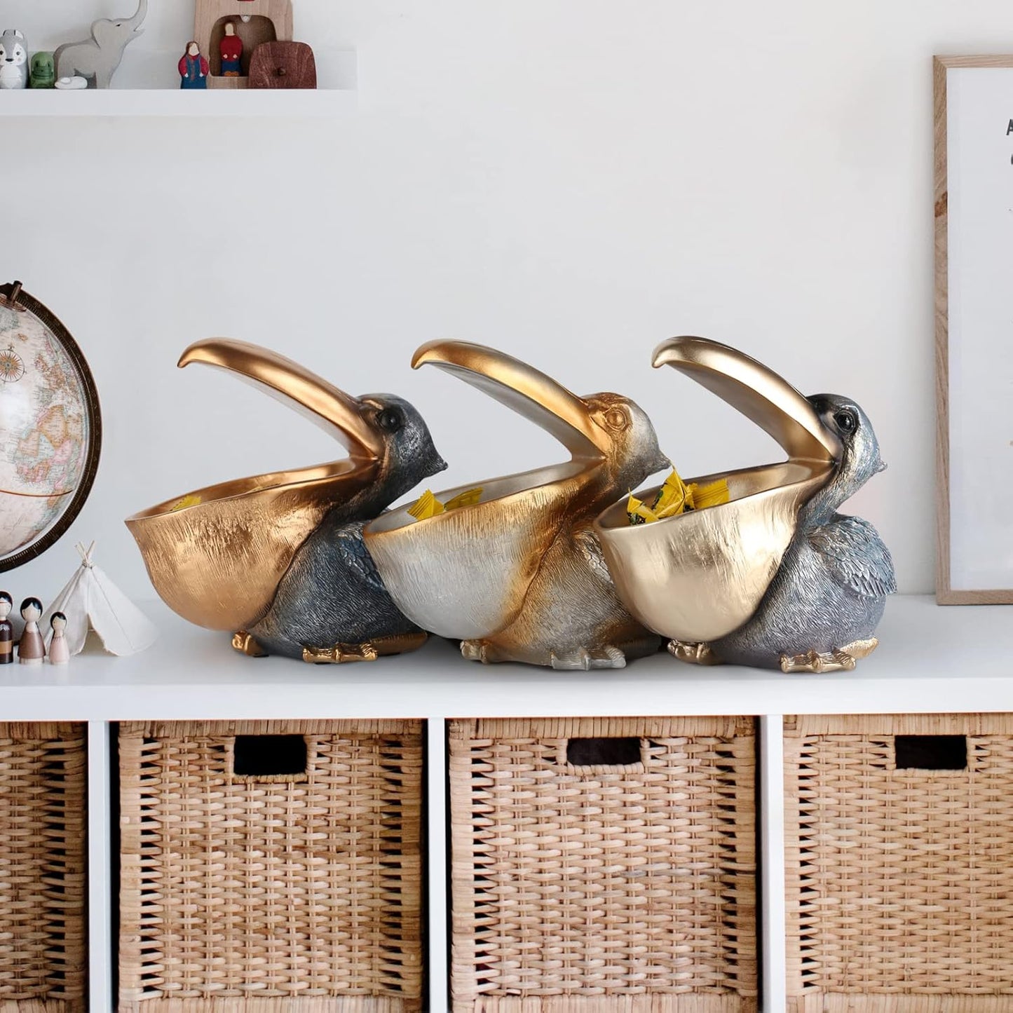 Modern Key Holder for Pelican / Golden Blue