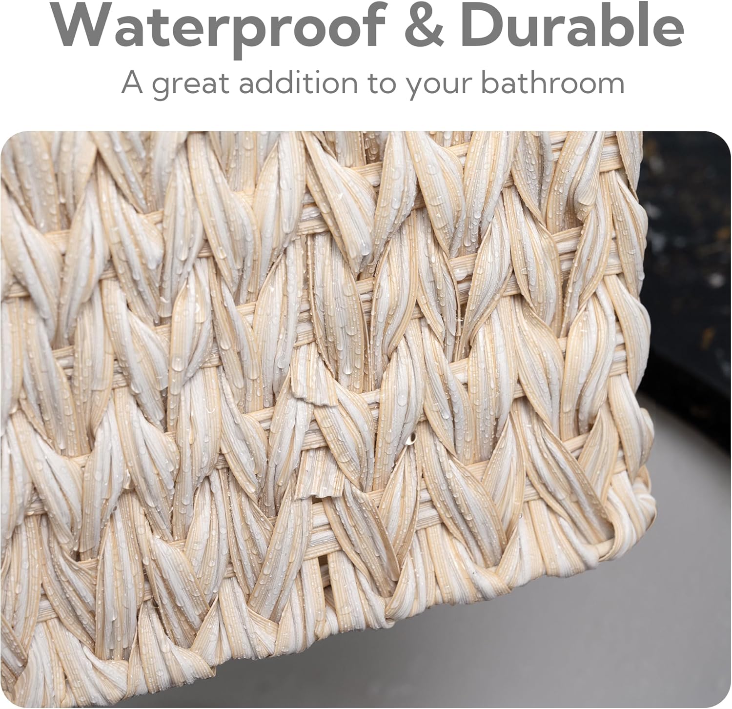 Small Woven Baskets / 2 x 7 / Butter Milk