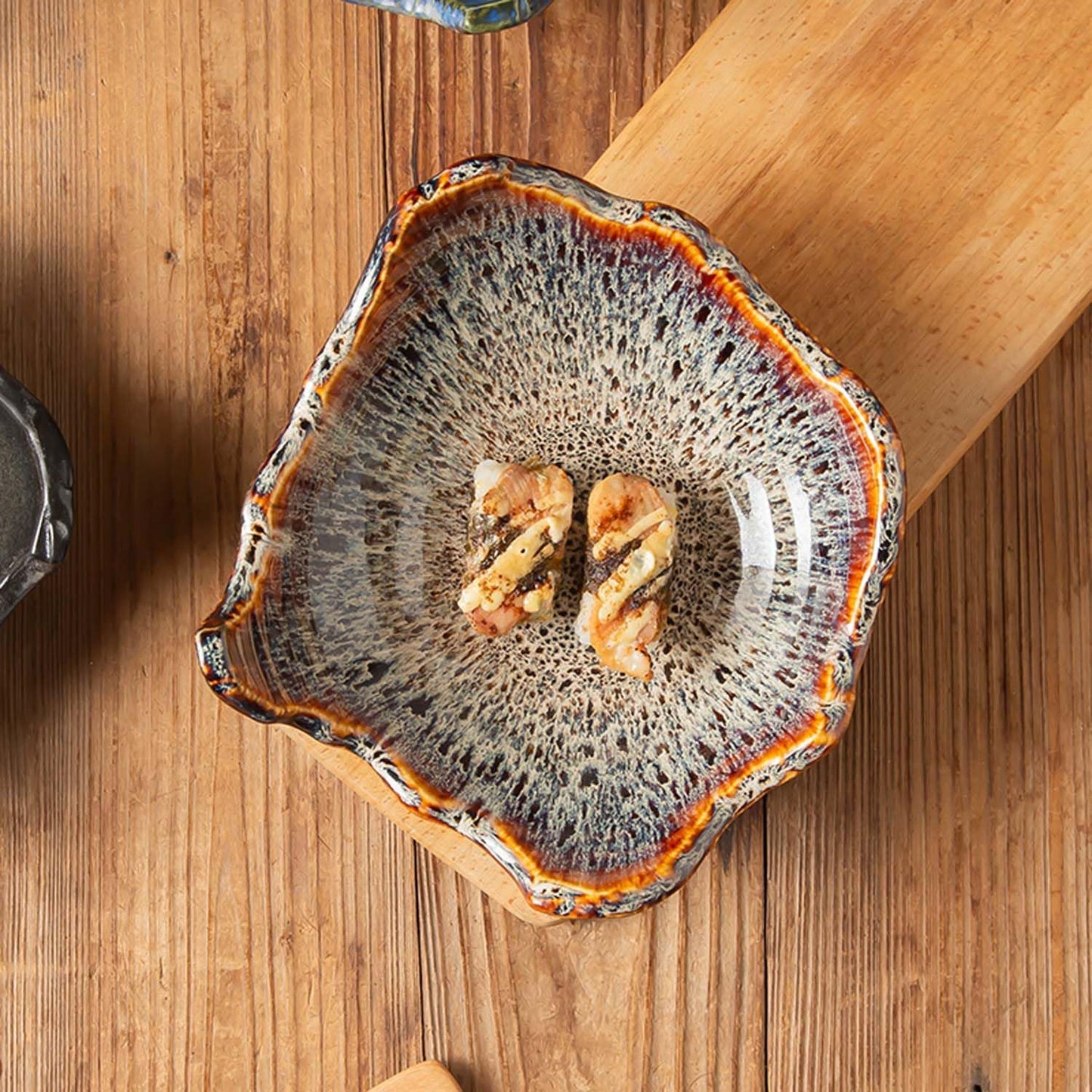 8" Small Ceramic Decorative Bowl 1 Pice / Reactive Glaze