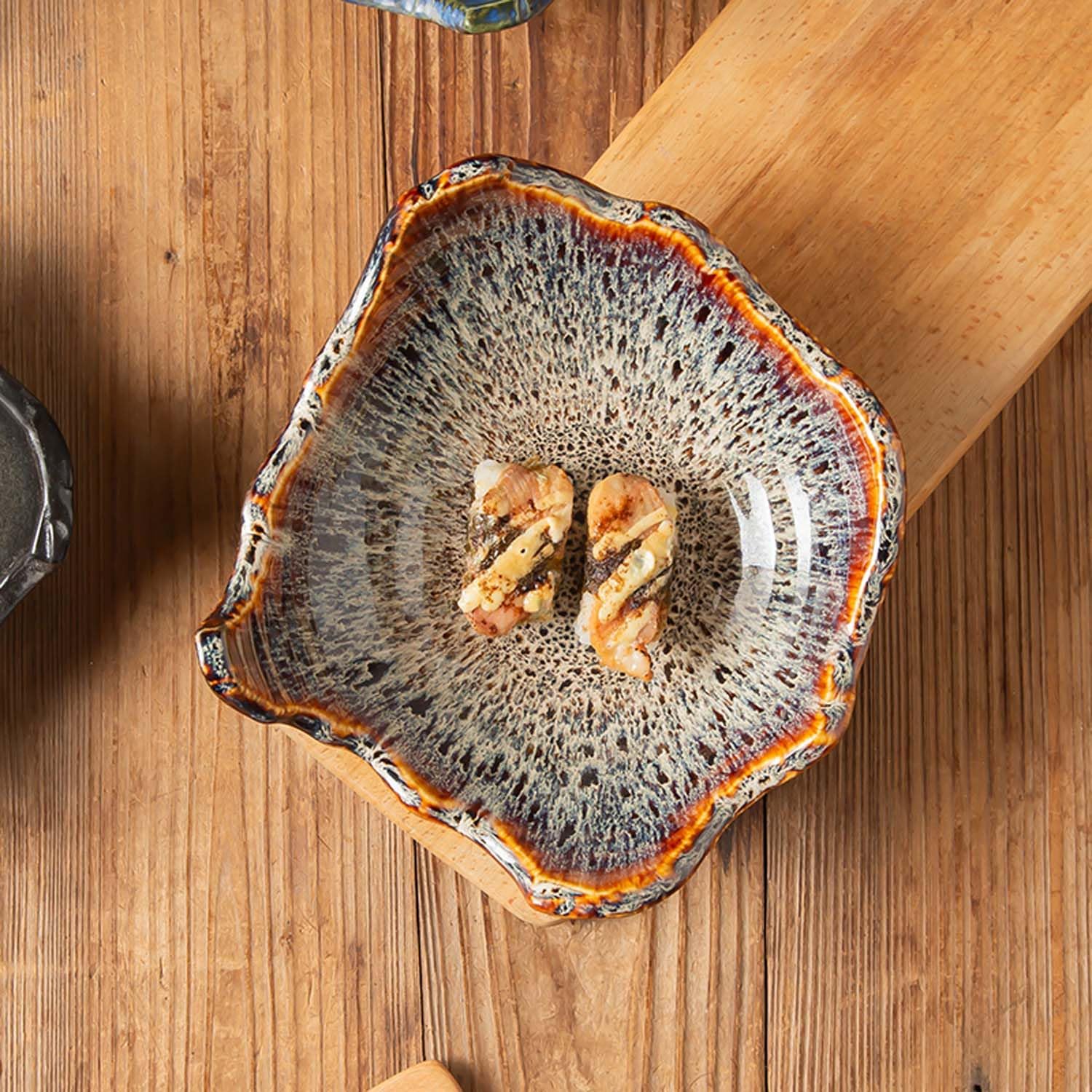 8" Small Ceramic Decorative Bowl 1 Pice / Reactive Glaze
