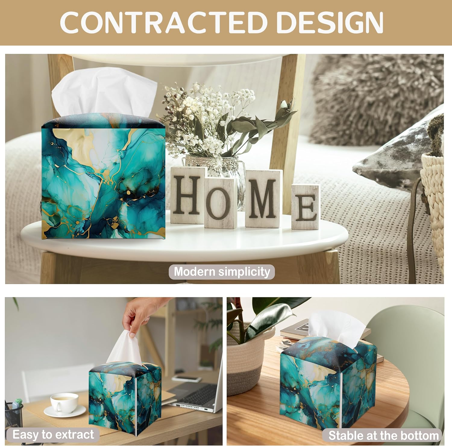 Tissue Box Holder Gifts / Teal