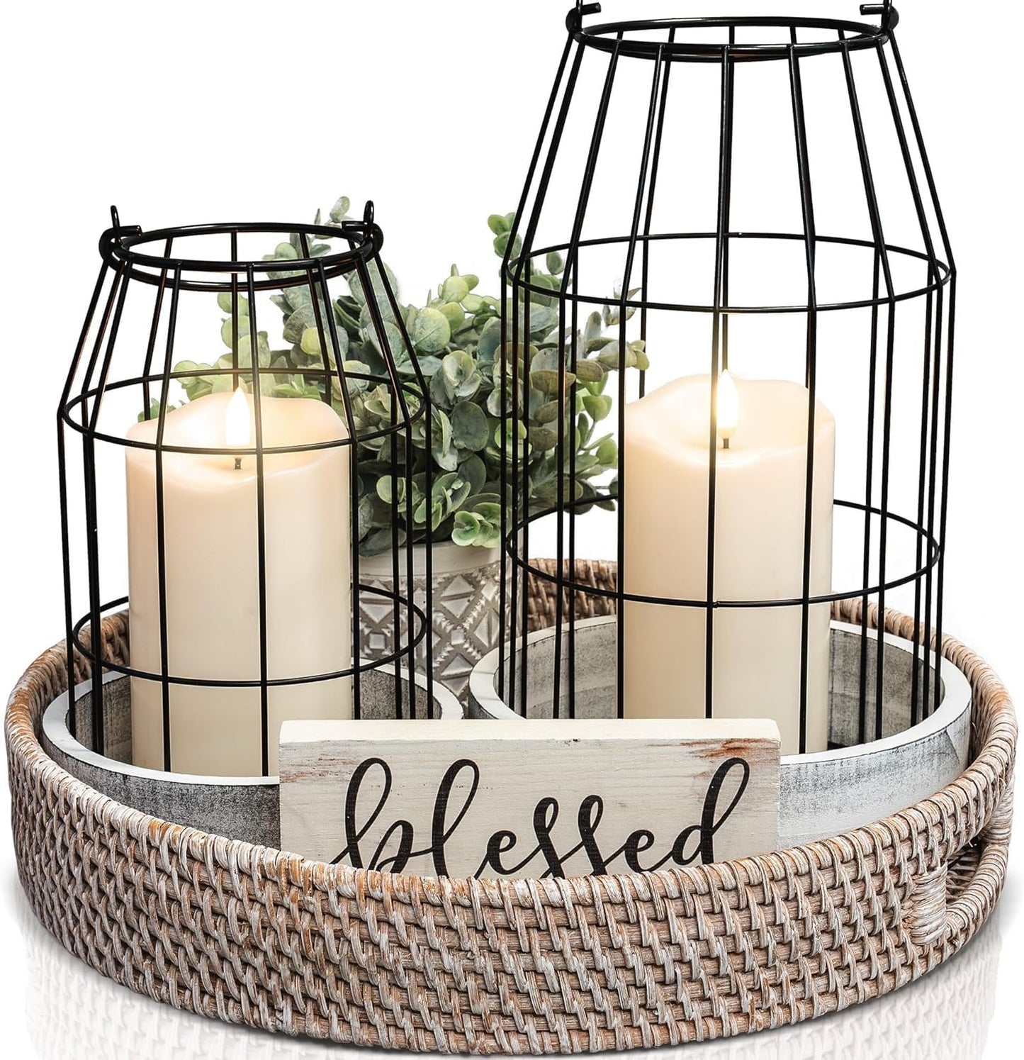 ANGELLOONG Flickering Flameless Candles with Remote, Fake Candles Set of 3 | Realistic Battery Operated Candles, LED