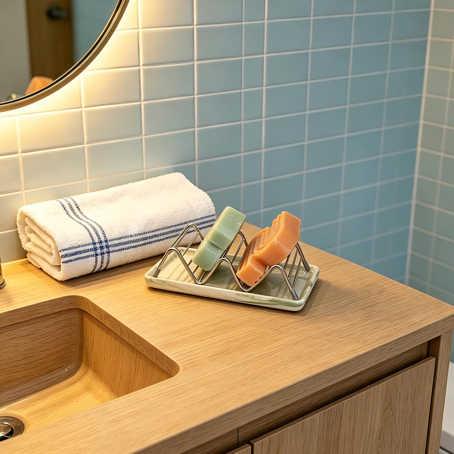 Ceramic Dish Tray / Green