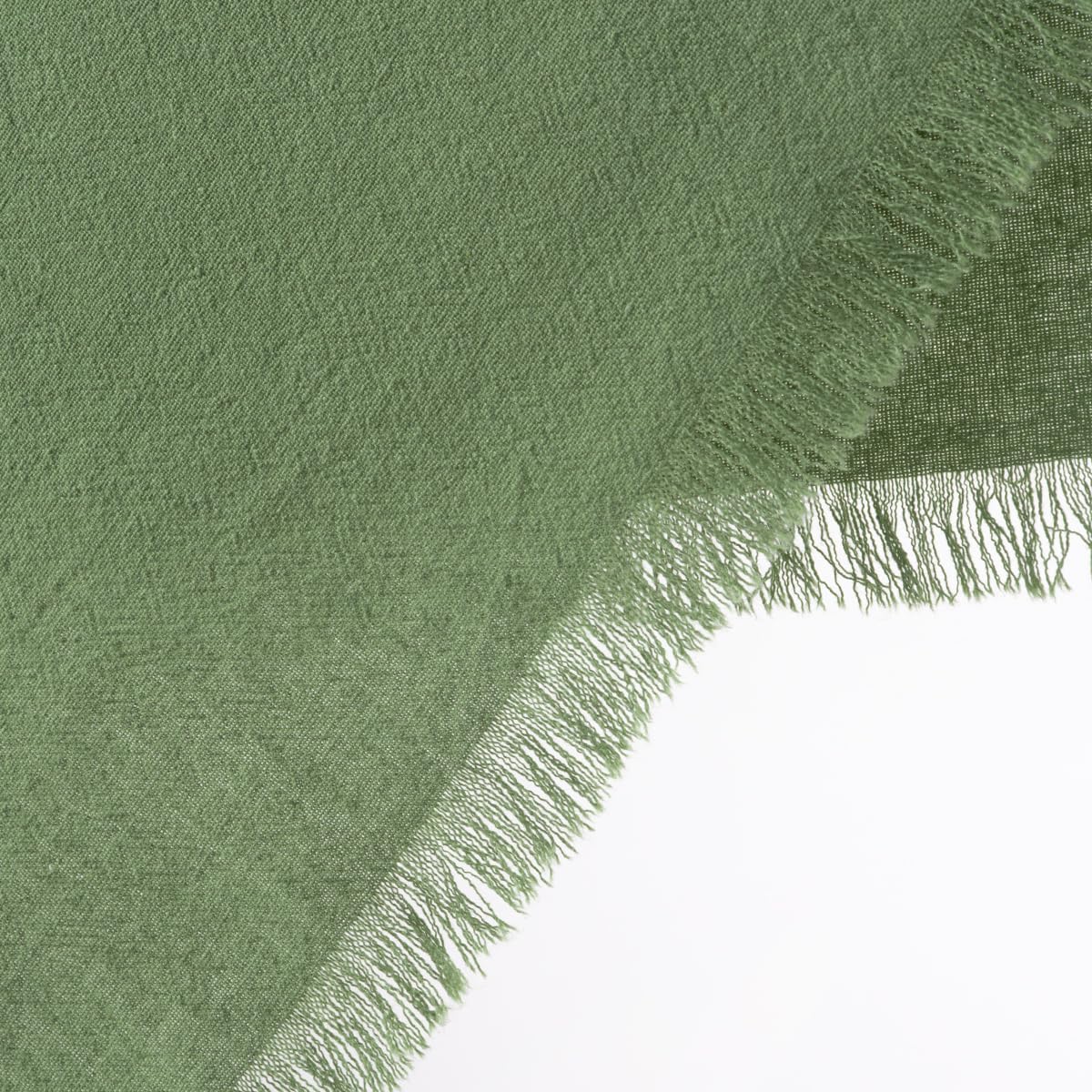 DeZerlor Sage Green Summer Cotton Linen Washable Cloth Napkins Set of 12 | Reusable Boho Handmade Table Napkins Bulk