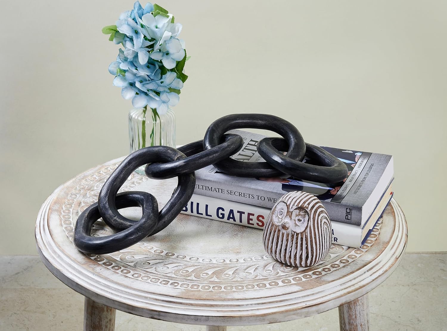 Rustic Link Decorative Object Large Wooden Chain