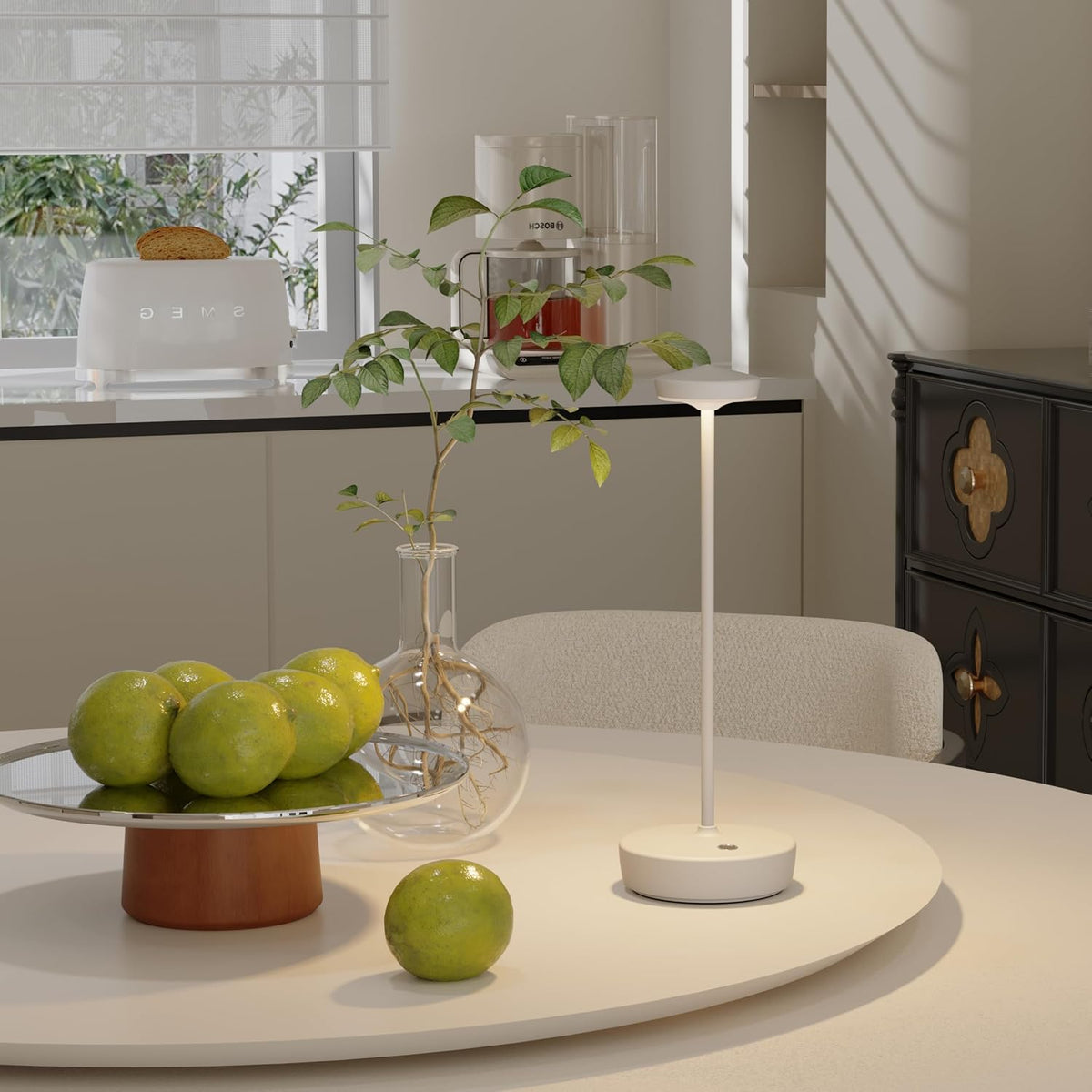 LED Cordless Table Lamp,Rechargeable Battery Lights | 3 Levels Brightness with Memory Function IP54 Waterproof Portable