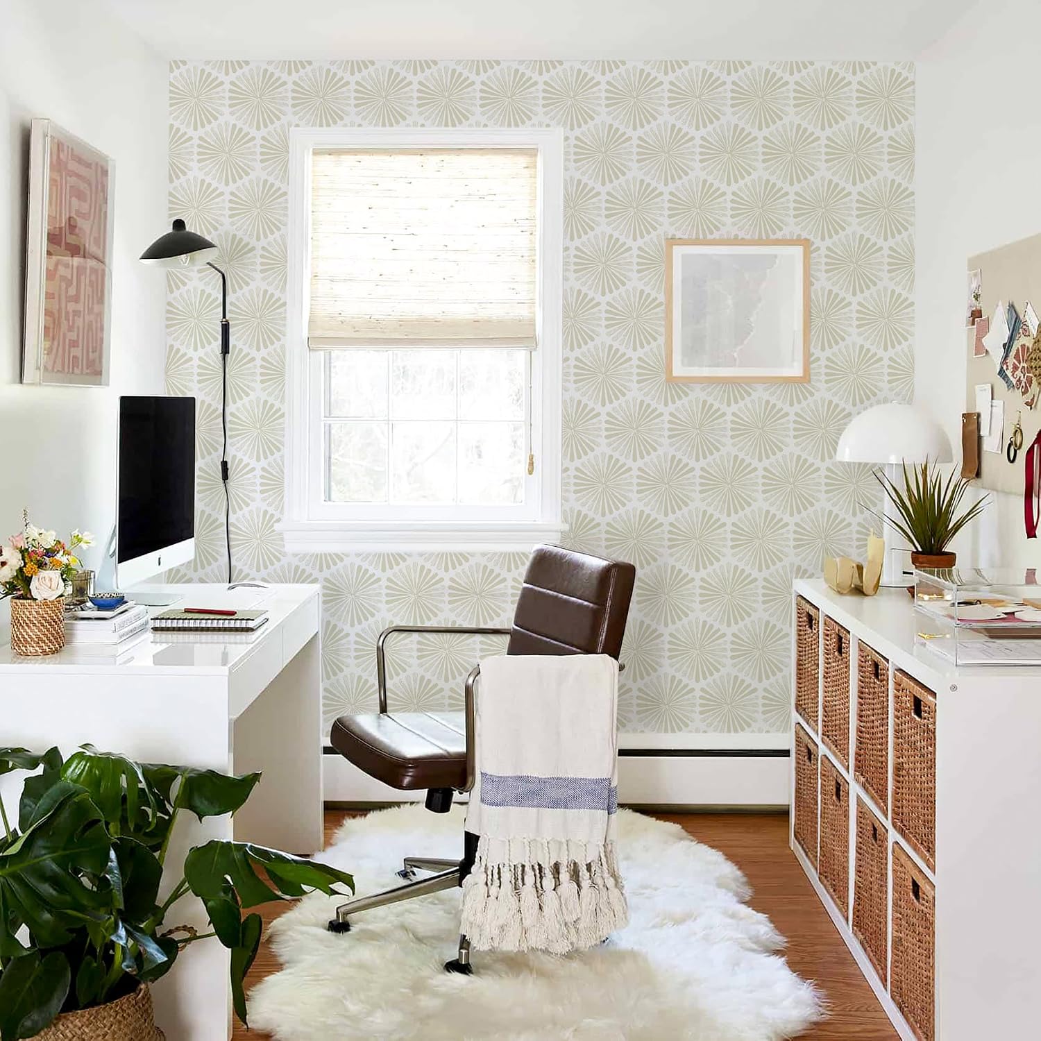 Modern Peel and Stick Wallpaper Boho Contact Paper Self Adhesive Removable Wallpaper / 17.3 x 197