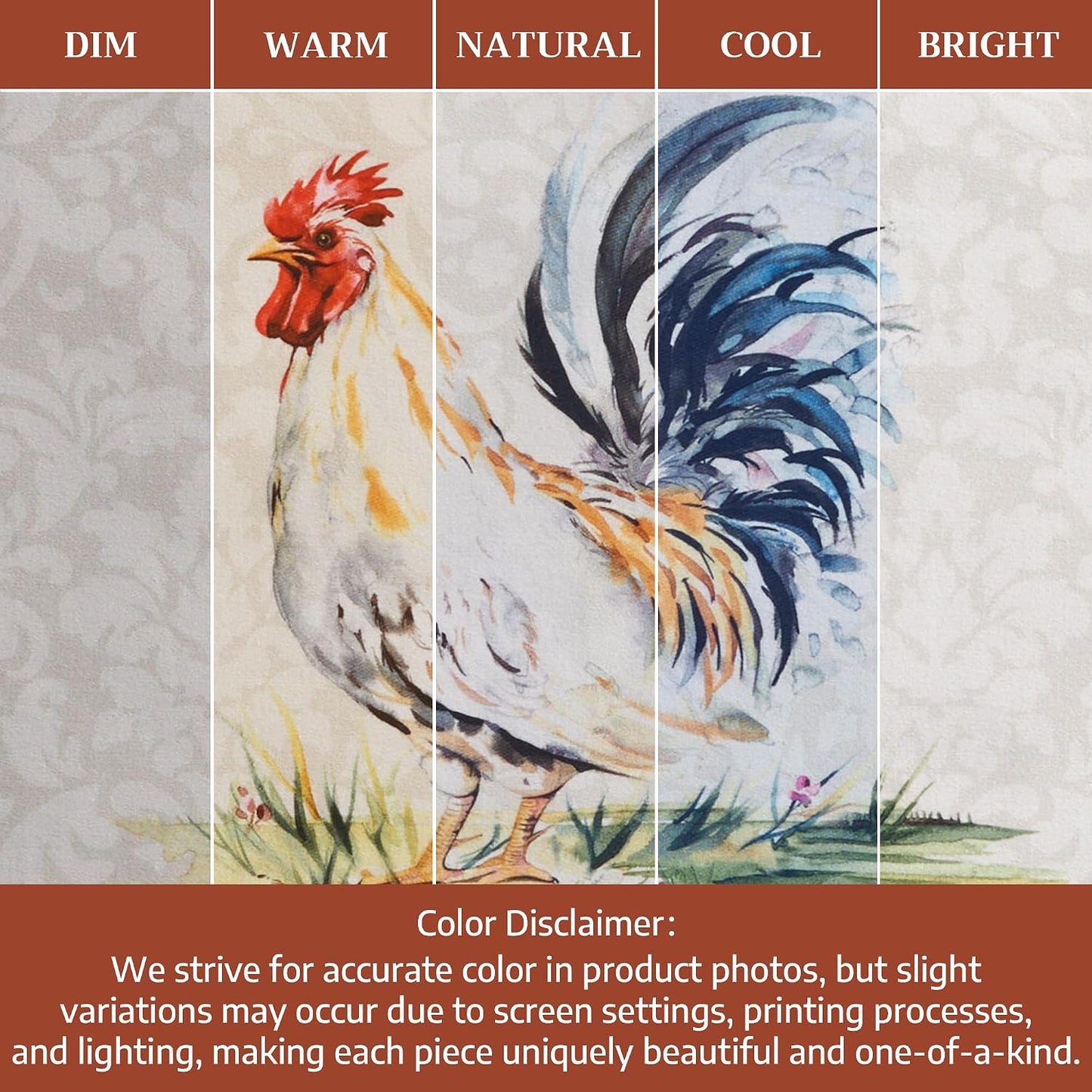 Maison d' Hermine Placemats Set of 4 Reusable 100% Cotton (13"x19") | Cloth Place Mats Washable Table Mats for Kitchen
