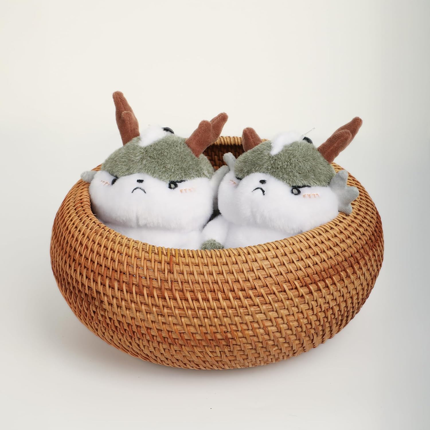 Handwoven Rattan Basket / High:9.06"d*6.30"h / Natural