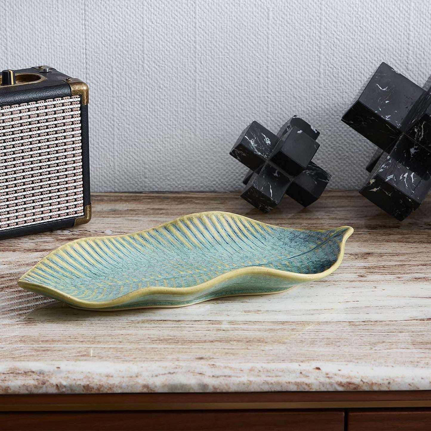 Ring Holder Dish / 11.4 x 5.5 x 1.4 / Green