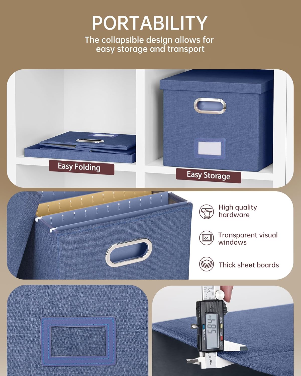 File Organizer / Hanging File Organizer / Blue